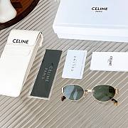 Bagsaaa Celine Triomphe Metal sunglasses gold/green - 2