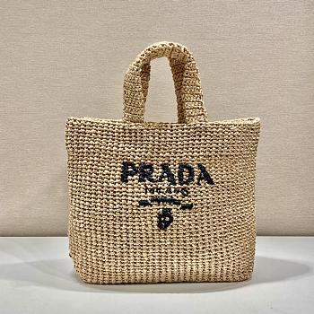 	 Bagsaaa Prada Raffia Tote Bag - 47x35x15cm