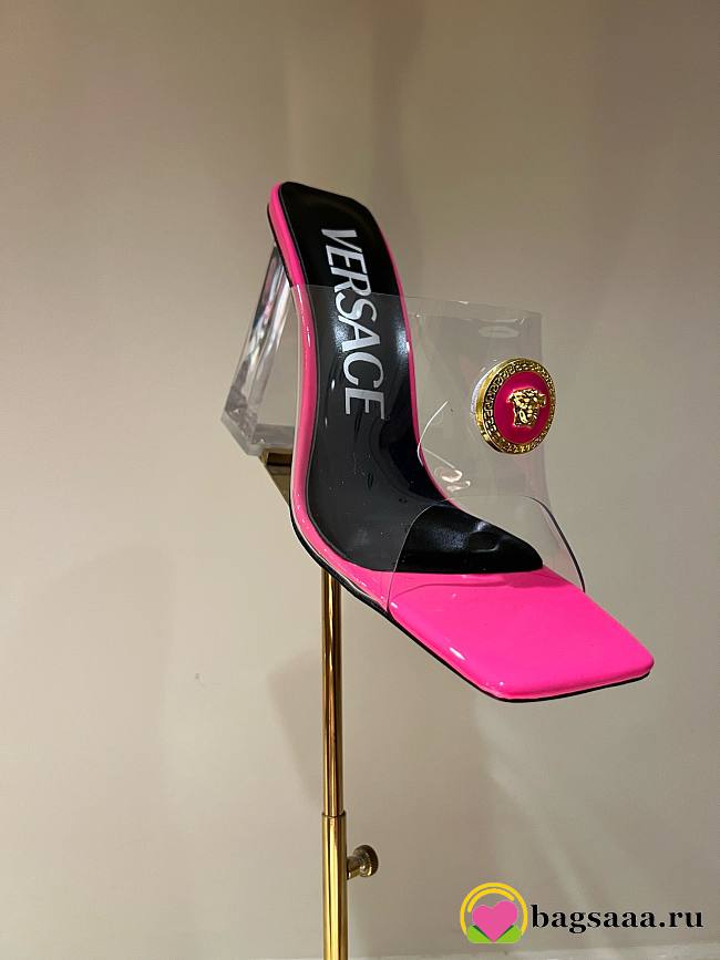 Bagsaaa Versace Sandals In Hot Pink - 1