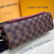 	 Bagsaaa Louis Vuitton Vavin bag PM Damier Ebene Burgundy - 25 x 17 x 9.5 cm - 5