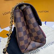 	 Bagsaaa Louis Vuitton Vavin bag PM Damier Ebene Burgundy - 25 x 17 x 9.5 cm - 2