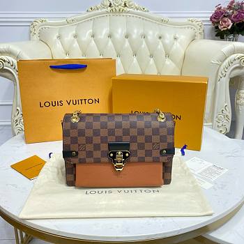 	 Bagsaaa Louis Vuitton Vavin bag PM Damier Ebene Orange - 25 x 17 x 9.5 cm