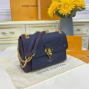 	 Bagsaaa Louis Vuitton Vavin bag PM Monogram Empreinte Dark Blue - 25 x 17 x 9.5 cm - 3