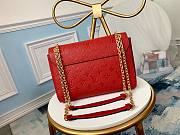 	 Bagsaaa Louis Vuitton Vavin bag PM Monogram Empreinte Red - 25 x 17 x 9.5 cm - 3