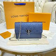 	 Bagsaaa Louis Vuitton Vavin WOC Bag Monogram Empreinte Blue 21cm - 1