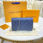 	 Bagsaaa Louis Vuitton Vavin WOC Bag Monogram Empreinte Blue 21cm - 2