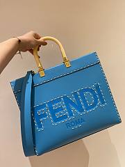 Bagsaaa Fendi Sunshine Blue Shoppper Tote - 35x17x31cm - 1