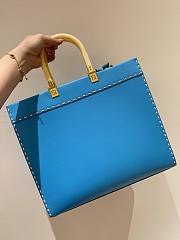 Bagsaaa Fendi Sunshine Blue Shoppper Tote - 35x17x31cm - 4