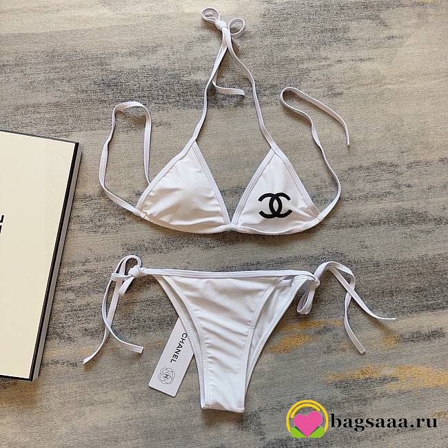 Bagsaaa Chanel Bikini White CC logo - 1