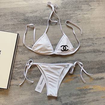 Bagsaaa Chanel Bikini White CC logo