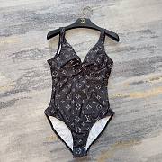 Bagsaaa Louis Vuitton Swimsuit One Piece Monogram (pink & Brown) - 2