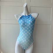 Bagsaaa Louis Vuitton Swimsuit One Piece Ombre Blue - 1