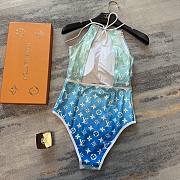 Bagsaaa Louis Vuitton Swimsuit One Piece Ombre Blue - 6