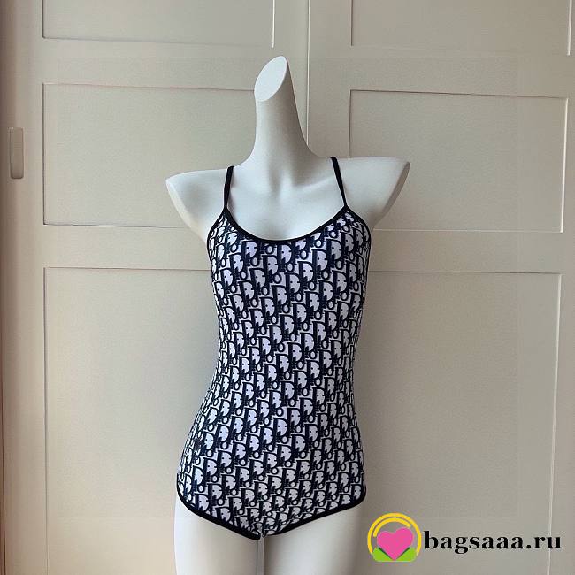 Bagsaaa Dior Swimsuit One Piece Obique Blue 02 - 1