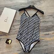 Bagsaaa Dior Swimsuit One Piece Obique Blue 02 - 6