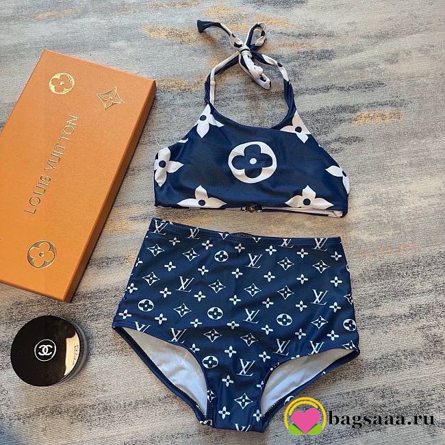 Bagsaaa Louis Vuitton Bikini Monogram Blue - 1