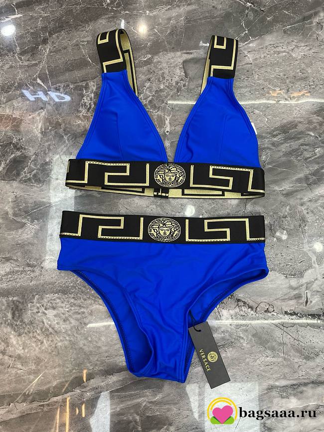 Bagsaaa Versace Blue Bikini - 1