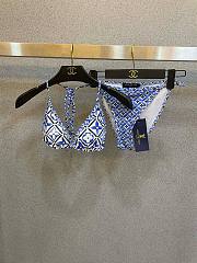 Bagsaaa Louis Vuitton Monogram Flower Tile Blue Bikini  - 1
