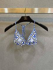 Bagsaaa Louis Vuitton Monogram Flower Tile Blue Bikini  - 3
