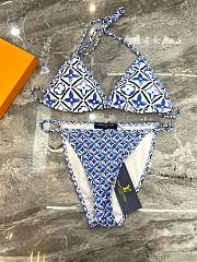 Bagsaaa Louis Vuitton Monogram Flower Tile Blue Bikini  - 4