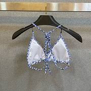 Bagsaaa Louis Vuitton Monogram Flower Tile Blue Bikini  - 5