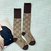 Bagsaaa Gucci Brown Socks Set 3 - 3