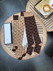 Bagsaaa Gucci GG Ebony Long Socks - 2