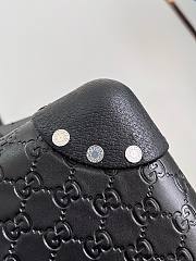 Bagsaaa Gucci X Globe-Trotter GG Supreme cabin case black leather - 2