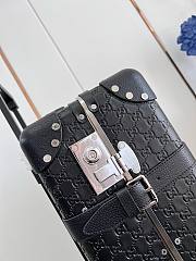Bagsaaa Gucci X Globe-Trotter GG Supreme cabin case black leather - 6