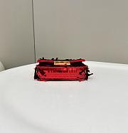 Bagsaaa Baguette Mini Red sequin bag -19*5*11cm - 5