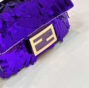 	 Bagsaaa Baguette Mini Purple sequin bag -19*5*11cm - 2