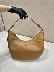 Bagsaaa Prada Arque large leather shoulder bag brown - 35*22.5*8cm - 4