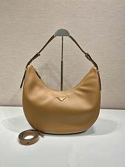 Bagsaaa Prada Arque large leather shoulder bag brown - 35*22.5*8cm - 1