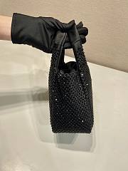 Bagsaaa Prada crystal-embellished black - 18*16*10cm - 2