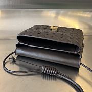 Bagsaaa Bottega Veneta Mini Leather Intrecciato Cross-Body Bag Brown - 19*15*6cm - 6