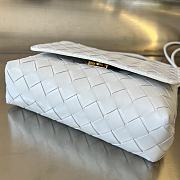 	 Bagsaaa Bottega Veneta Mini Leather Intrecciato Cross-Body Bag White - 19*15*6cm - 3