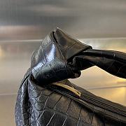 Bagsaaa Bottega Veneta Jodie Black Crocodile Leather - 28*23*8cm - 4