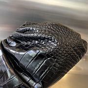Bagsaaa Bottega Veneta Classic Pouch Black Crocodile Leather - 40*18*18cm - 5