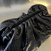 Bagsaaa Bottega Veneta Classic Pouch Black Crocodile Leather - 40*18*18cm - 2