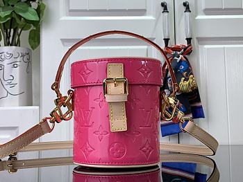 	 Bagsaaa Louis Vuitton Astor Monogram Vernis Leather Pink - 12*14.2*12cm