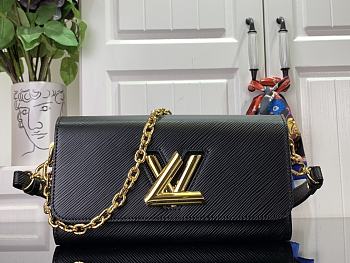 	 Bagsaaa Louis Vuitton Twist West Epi Leather Black - 23.5*12*7cm