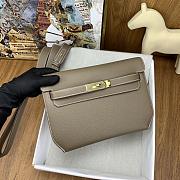 	 BAGSAAA HERMES KELLY DEPECHES 25 POUCH GREY - 5