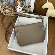 	 BAGSAAA HERMES KELLY DEPECHES 25 POUCH GREY - 4