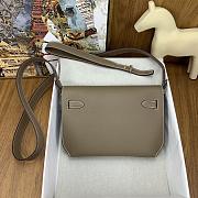 	 BAGSAAA HERMES KELLY DEPECHES 25 POUCH GREY - 2