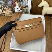 	 BAGSAAA HERMES KELLY DEPECHES 25 POUCH BROWN - 5
