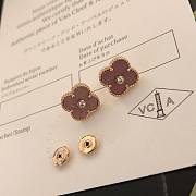 Bagsaaa Van Cleef & Arpels Clover Pink & Goldr Earrings - 5