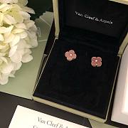 Bagsaaa Van Cleef & Arpels Clover Pink & Goldr Earrings - 4