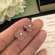 Bagsaaa Van Cleef & Arpels Clover Pink & Goldr Earrings - 3