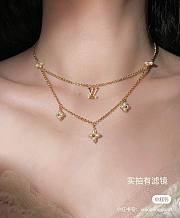 Bagsaaa Louis Vuitton Floragram Necklace Double Row  - 1