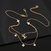 Bagsaaa Louis Vuitton Floragram Necklace Double Row  - 6
